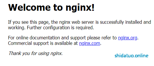 nginx默认页