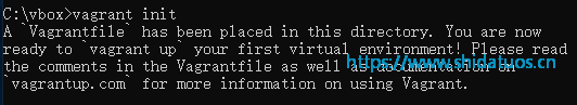 运行vagrant init